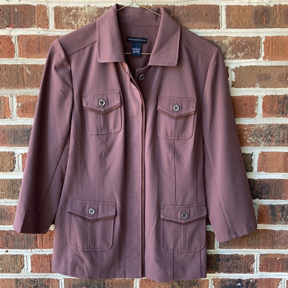 NWOT. Madison Studio button down blazer. Size S.